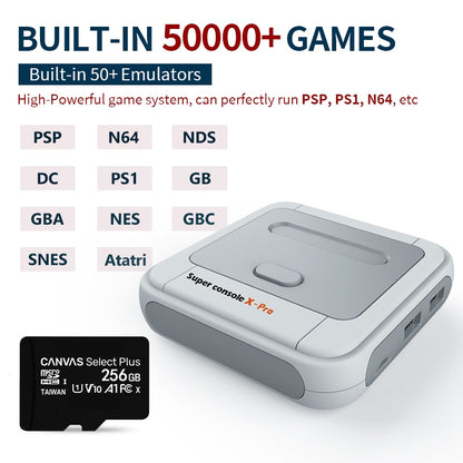 Super Console X Pro S905X HD WiFi Output Mini TV Video Game Player For PSP/PS1/N64/DC Games Dual System Built-in 50000+ Games