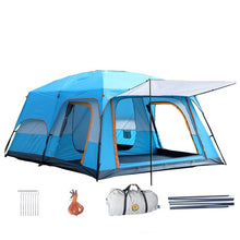 Load image into Gallery viewer, Super Large Camping Tent Double Layers Waterproof 6-10 Person 430x305x200cm Two Bedroom One Living Room Tent Family Party
