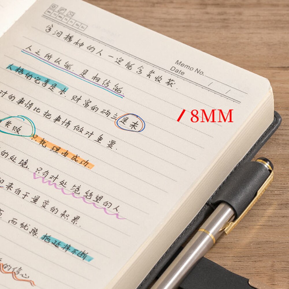 Super thick! 416 Pages Leather Deer Notebook A5 Daily Notebook Business Office Daily Work Notepad for 1-2 Years Writing As gift