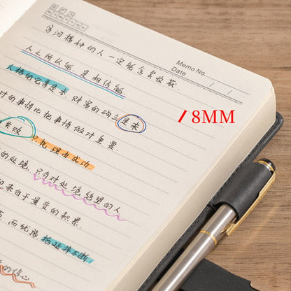 Super thick! 416 Pages Leather Deer Notebook A5 Daily Notebook Business Office Daily Work Notepad for 1-2 Years Writing As gift
