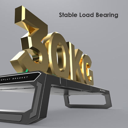 T1 Universal Monitor Stand Riser RGB Support with 4 USB 3.0 Charging Desk Organizer Holder Bracket for Laptop Computer