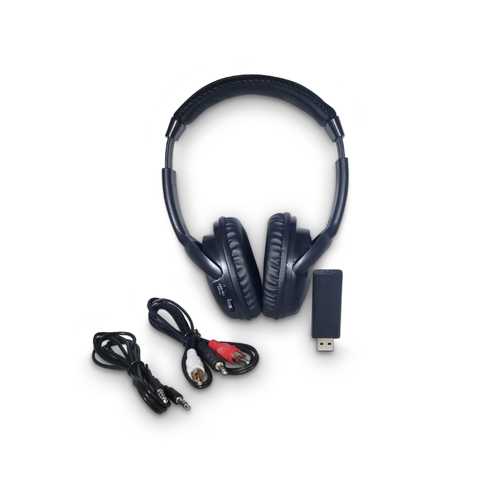 RF Wireless Headphones w FM scan/USB Tra