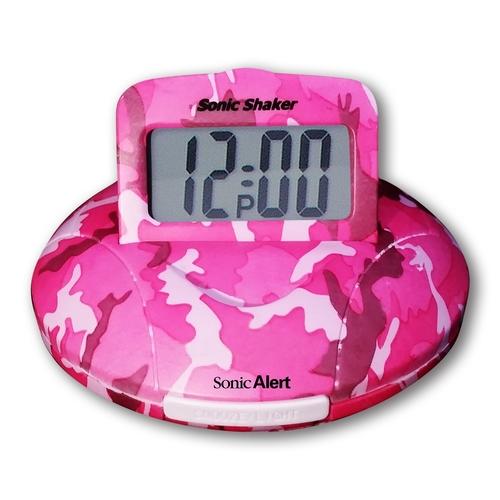 Sonic Boom Alarm Clock in Pink Camo