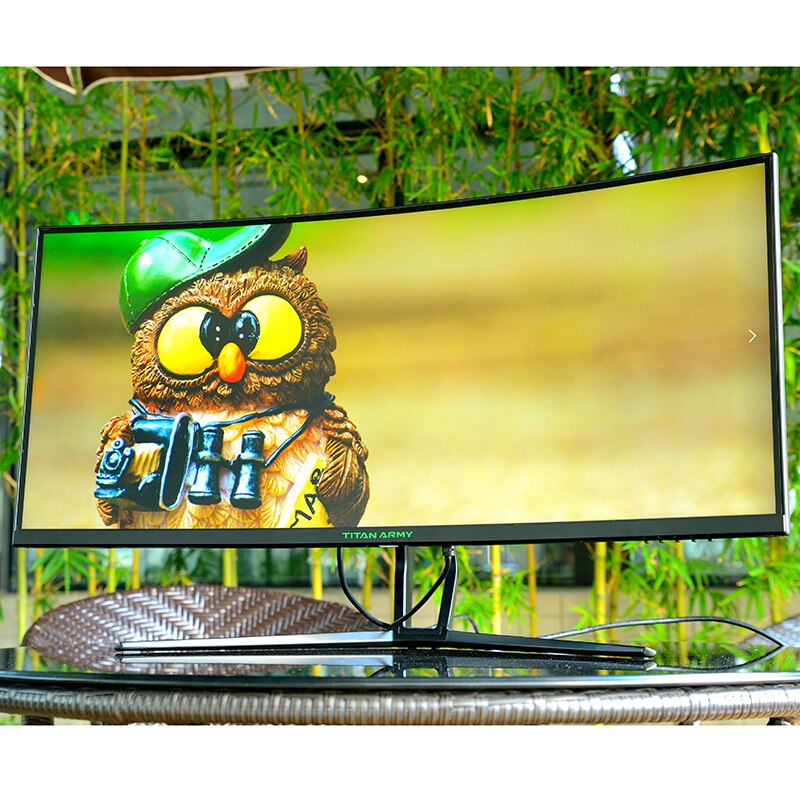 TITAN ARMY 35 inch curved screen 200Hz free sync 21:9 ultra wide band fish screen 2K gaming monitor 144HZ