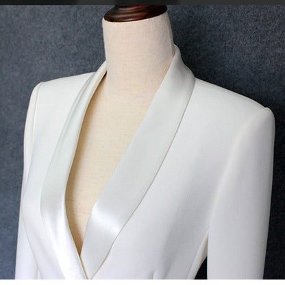 TOP QUALITY Paris Fashion 2020 Baroque Designer Dress Women's Long Sleeve Double Breasted Notched Collar Dress