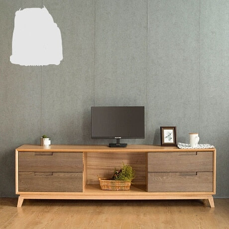 TV Stands Living Room Furniture Home Furniture solid wood TV Stands 1.8 meters Nordic minimalist modern red oak cabinet 2018 hot
