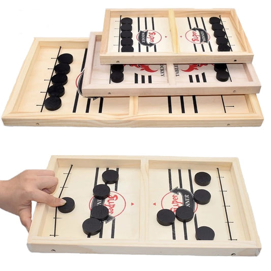 Table Hockey Paced Sling Puck Board Game Fast Sling Puck Winner Party Game Adult Child Family Game Desktop Battle Board Game