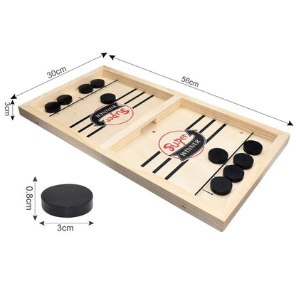 Table Hockey Paced Sling Puck Board Game Fast Sling Puck Winner Party Game Adult Child Family Game Desktop Battle Board Game
