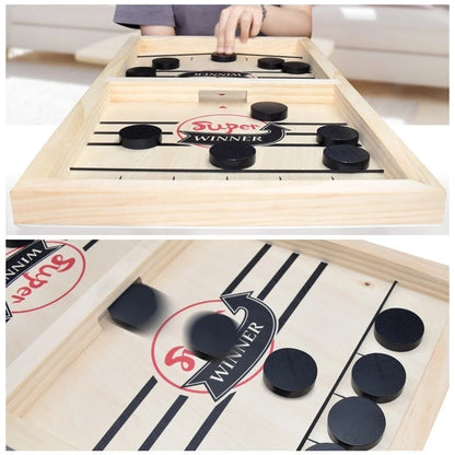 Table Hockey Paced Sling Puck Board Game Fast Sling Puck Winner Party Game Adult Child Family Game Desktop Battle Board Game