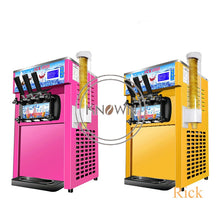 將圖片載入圖庫檢視器 Table Top Mini Soft Ice Cream Making Vending Machine 3 Flavors Ice. 1200W Ice Cream Maker
