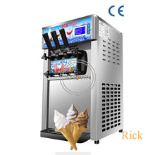 將圖片載入圖庫檢視器 Table Top Mini Soft Ice Cream Making Vending Machine 3 Flavors Ice. 1200W Ice Cream Maker
