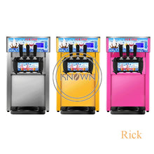 將圖片載入圖庫檢視器 Table Top Mini Soft Ice Cream Making Vending Machine 3 Flavors Ice. 1200W Ice Cream Maker
