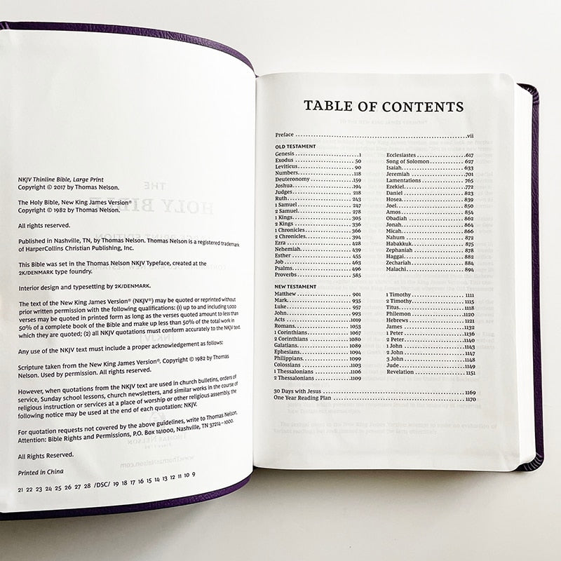 The Holy Bible New King James Version (NKJV) Large Print English Edition Old and New Testaments 16.5x24.3x2.3cm/6.5x9.6x0.9in