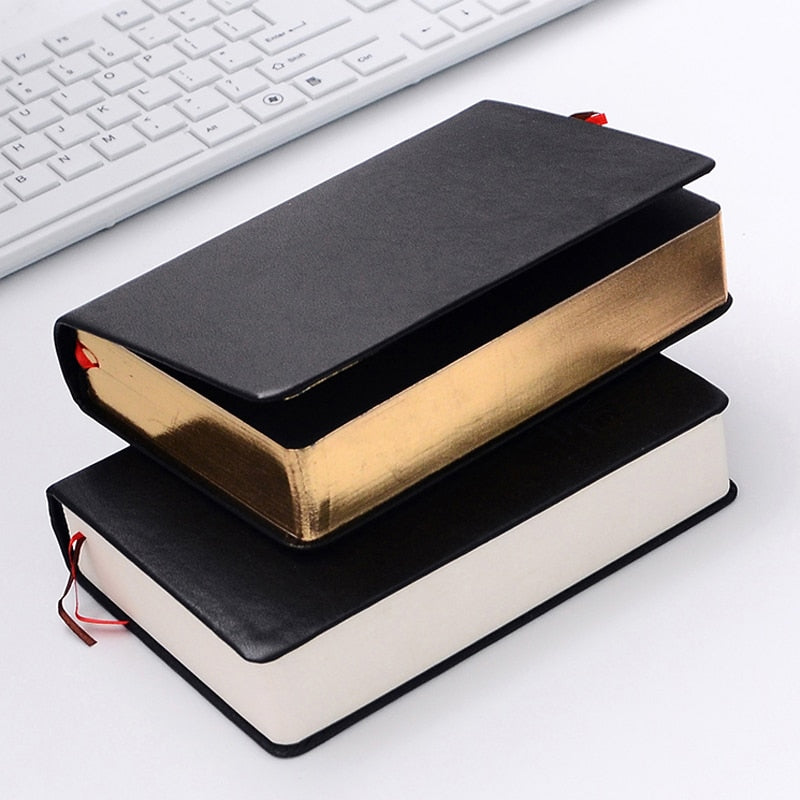 Thick Paper Notebook Notepad Leather Bible Custom Diary Book Journals Agenda Planner School Office Stationery Supplies Cuaderno