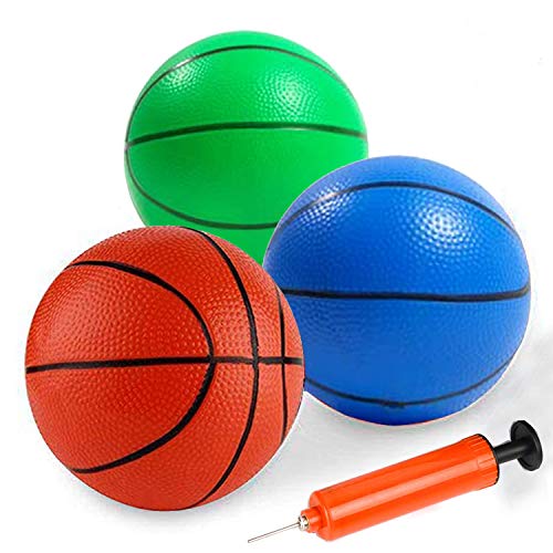 Toddlers/Kids Replacement Rubber Mini Toy Plastic Basketballs 6.29" Basketballs for Kids Adults (4PCS)