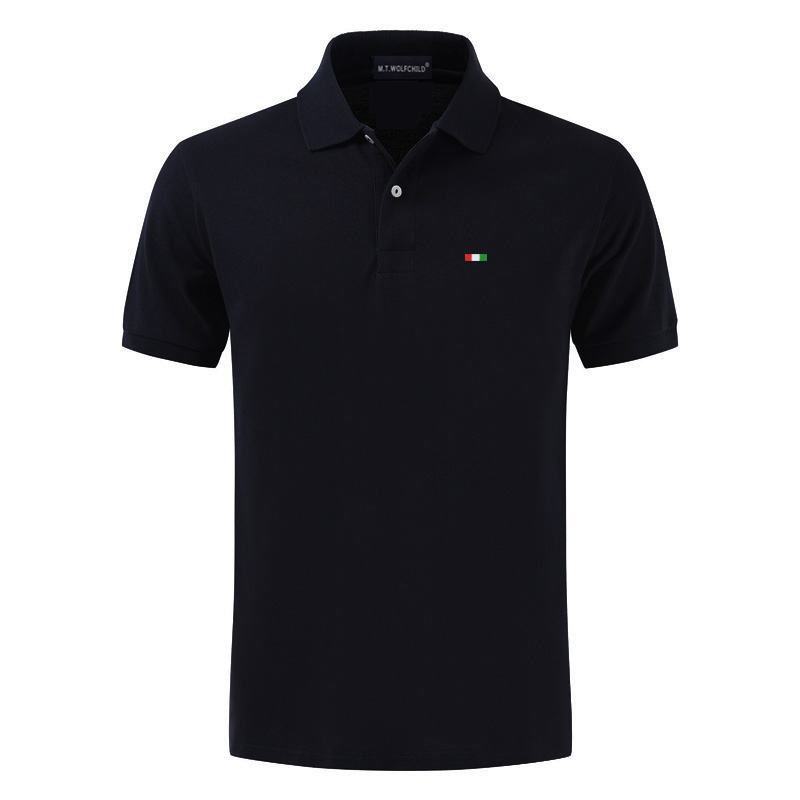 Top Quality 2020 New Solid Color Mens Polos T-shirts 100% Cotton Short Sleeve Casual Polos Hommes Fashion Summer Lapel Male Tops