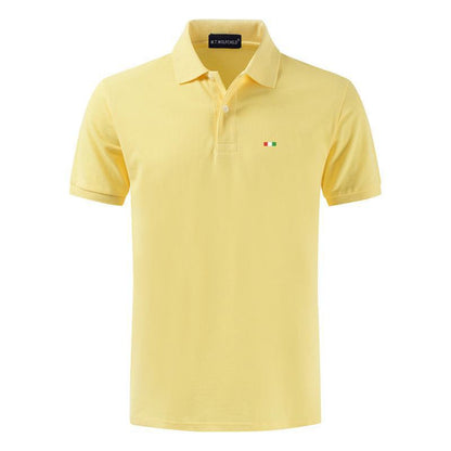 Top Quality 2020 New Solid Color Mens Polos T-shirts 100% Cotton Short Sleeve Casual Polos Hommes Fashion Summer Lapel Male Tops