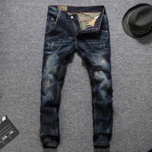 Charger l&#39;image dans la galerie, Top Quality Fashion Men Jeans Big Pocket Designer Cargo Pants Slim Fit Cotton Ripped Jeans Men Balplein Brand Classical Jeans
