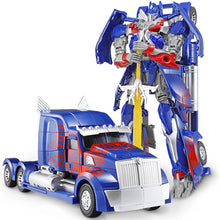 将图片加载到图库查看器，Transformers Optimus Prime Toy Bumblebee Children&#39;s Robot Steel Cable Large Dinosaur Model Car
