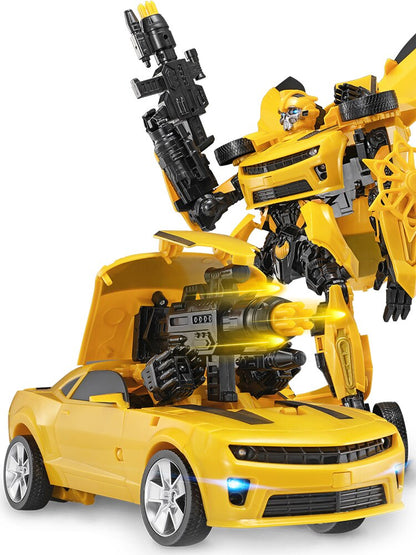 Transformers Optimus Prime Toy Bumblebee Children's Robot Steel Cable Large Dinosaur Model Car