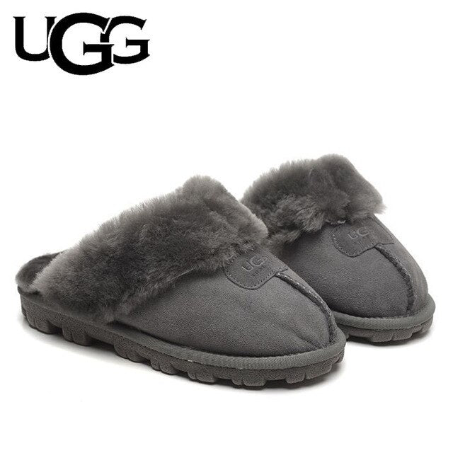 UGG Coquette Slippers 5125 Fur Women Ladies Fashion Casual Platform Slippers UGGS Winter Warm Ugg Slides Furry 01