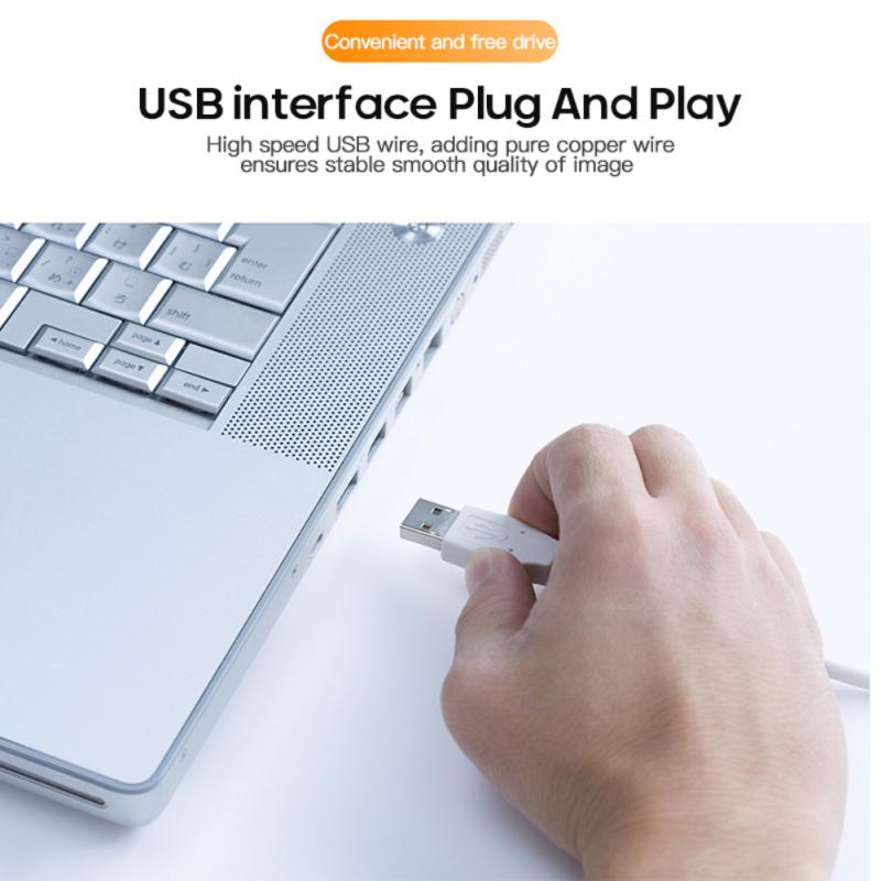 USB Desktop HD Webcams Computer Web Camera Built-in Microphone for Computer PC Laptop Video Recording Calling Work