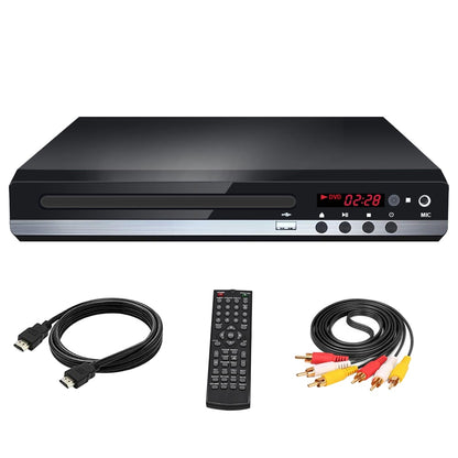 USB Metal With Cable VCD Multi Format CD Home Portable DVD Player For TV Support HDMI-compatible CD SVCD VCD Function