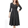 Vfemage Womens Autumn Winter Elegant Vintage Pockets Floral Print Work Business Office Casual Party Tea A-Line Skater Dress 1612