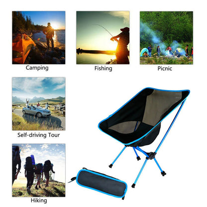 Ultralight Folding Camping Chair Fishing Picnic Chair BBQ Hiking Chair Outdoor Tools Travel Foldable Beach Seat Chair стул