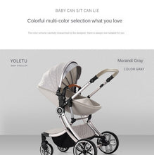 Load image into Gallery viewer, Umaubaby Baby Stroller Can Sit Armchair 2-in-1 High Landscape Two-Way Newborn Shock Absorber Four-Wheel Baby Stroller
