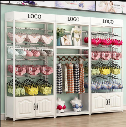 Retail Store Shelf Display Stand Wall Shelf Floor Display Cabinet Pyjama Clothing