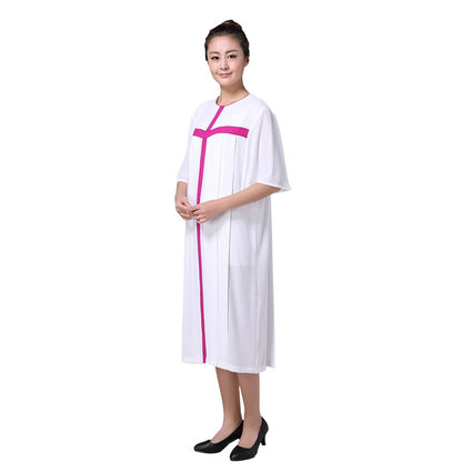 Unisex Choir Dress Gown Robe Chasuble Priest Vestment Summer Sing Gown Standard Quality Christian Choir Church Clothing