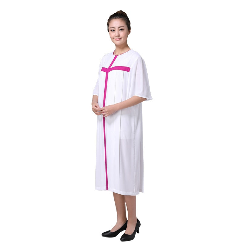 Unisex Choir Dress Gown Robe Chasuble Priest Vestment Summer Sing Gown European Standard Quality Christian Choir Church Clothing