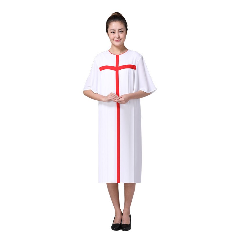 Unisex Choir Dress Gown Robe Chasuble Priest Vestment Summer Sing Gown Standard Quality Christian Choir Church Clothing