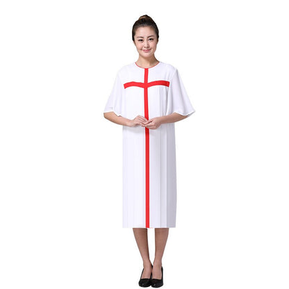 Unisex Choir Dress Gown Robe Chasuble Priest Vestment Summer Sing Gown Standard Quality Christian Choir Church Clothing