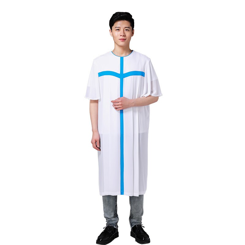 Unisex Choir Dress Gown Robe Chasuble Priest Vestment Summer Sing Gown Standard Quality Christian Choir Church Clothing