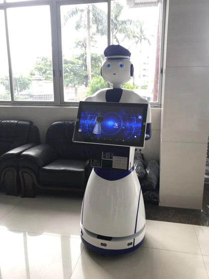 University Student Program Project Training Reception Robot Humanoid Facial Recognition Reception Robot Voice Guide Robot