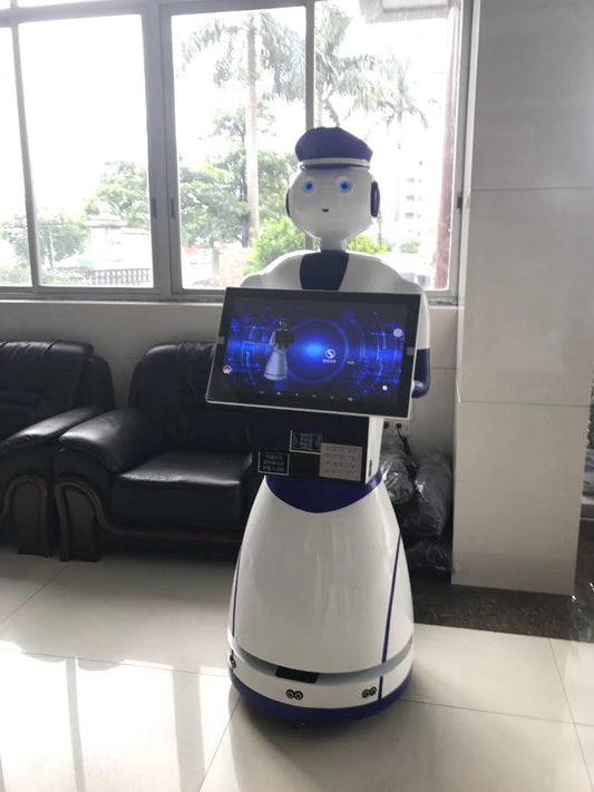 University Student Program Project Training Reception Robot Humanoid Facial Recognition Reception Robot Voice Guide Robot