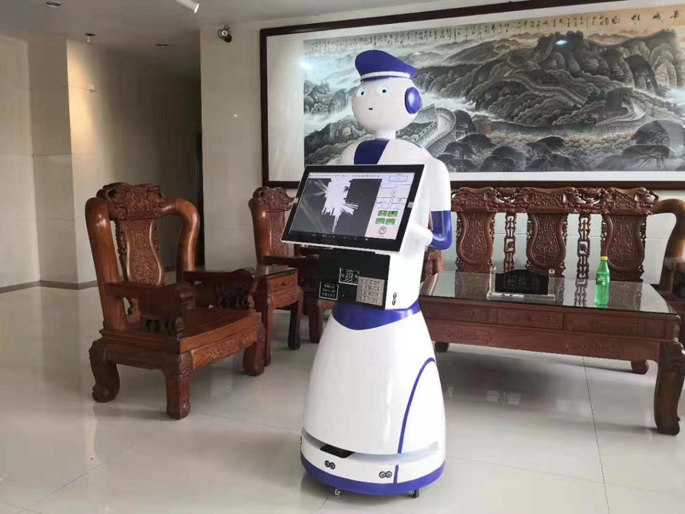 University Student Program Project Training Reception Robot Humanoid Facial Recognition Reception Robot Voice Guide Robot