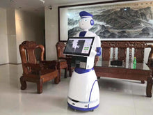 Load image into Gallery viewer, University Student Program Project Training Reception Robot Humanoid Facial Recognition Reception Robot Voice Guide Robot
