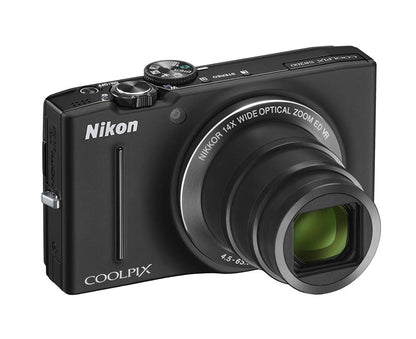 Used,Nikon COOLPIX S8200 16.1 MP CMOS Digital Camera with 14x Optical Zoom NIKKOR ED Glass Lens and Full HD 1080p Video