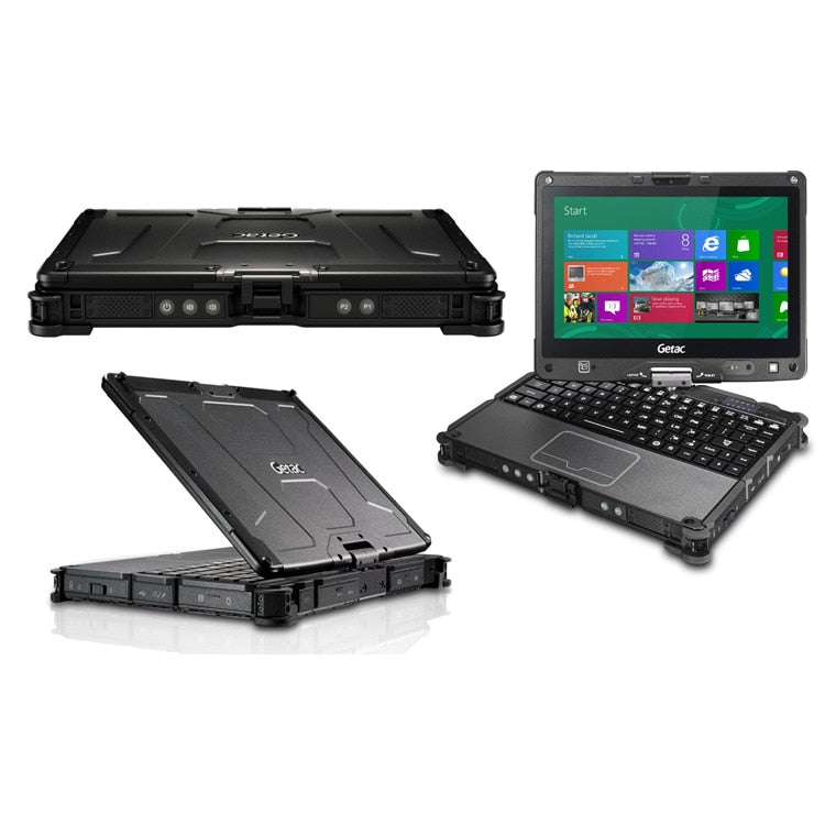 Used Laptop Computer Getac V110 i5 4300U 4G/8G/12G Ram Tough Screen Fast Speed Tablet PC battery charger for Auto Diagnosis Tool