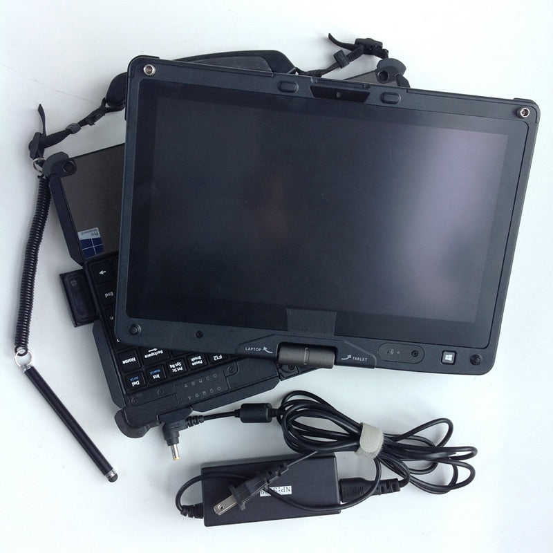 Used Laptop Computer Getac V110 i5 4300U 4G/8G/12G Ram Tough Screen Fast Speed Tablet PC battery charger for Auto Diagnosis Tool