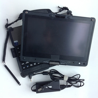 Used Laptop Computer Getac V110 i5 4300U 4G/8G/12G Ram Tough Screen Fast Speed Tablet PC battery charger for Auto Diagnosis Tool