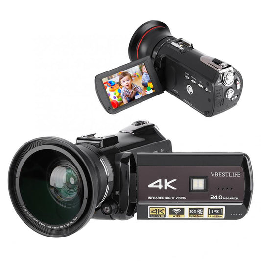 VBESTLIFE AC3-IPS 4K UHD WiFi 30X Digital Zoom 3.1inch Touch Screen DV Camera Camcorder camara de video 4K Camcorder