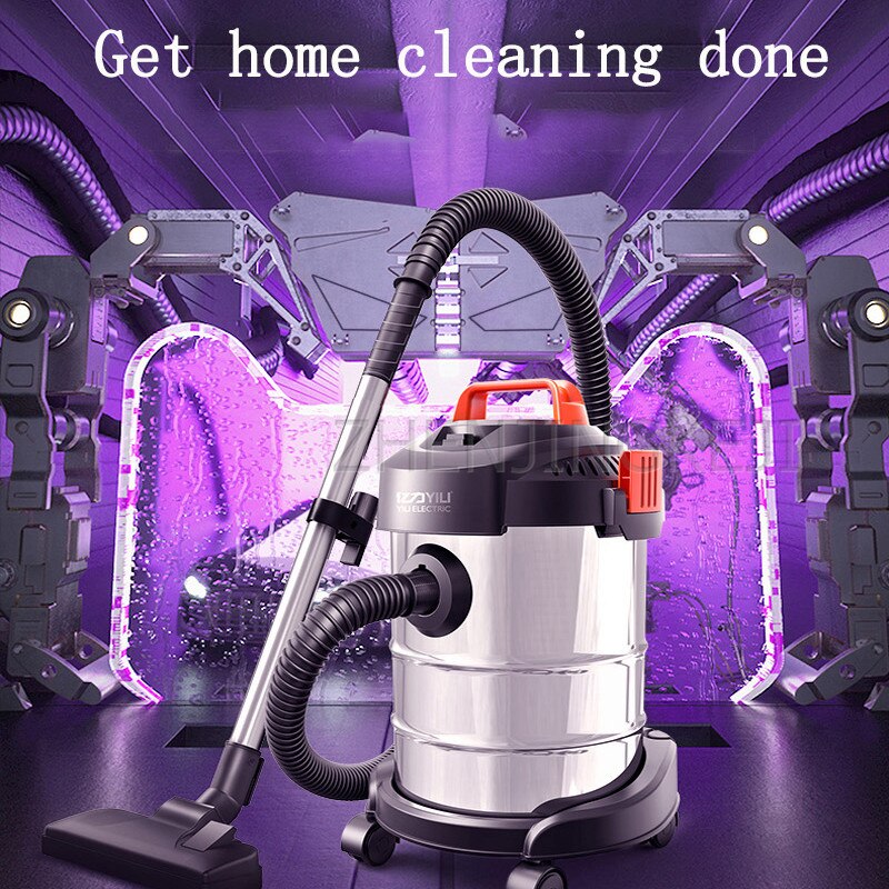 Vacuum Cleaner Vertical Manual Washing Strong High Power Barrel Commercial Wet And Dry Dual-use Pet Mite Removal 1200W Home Office