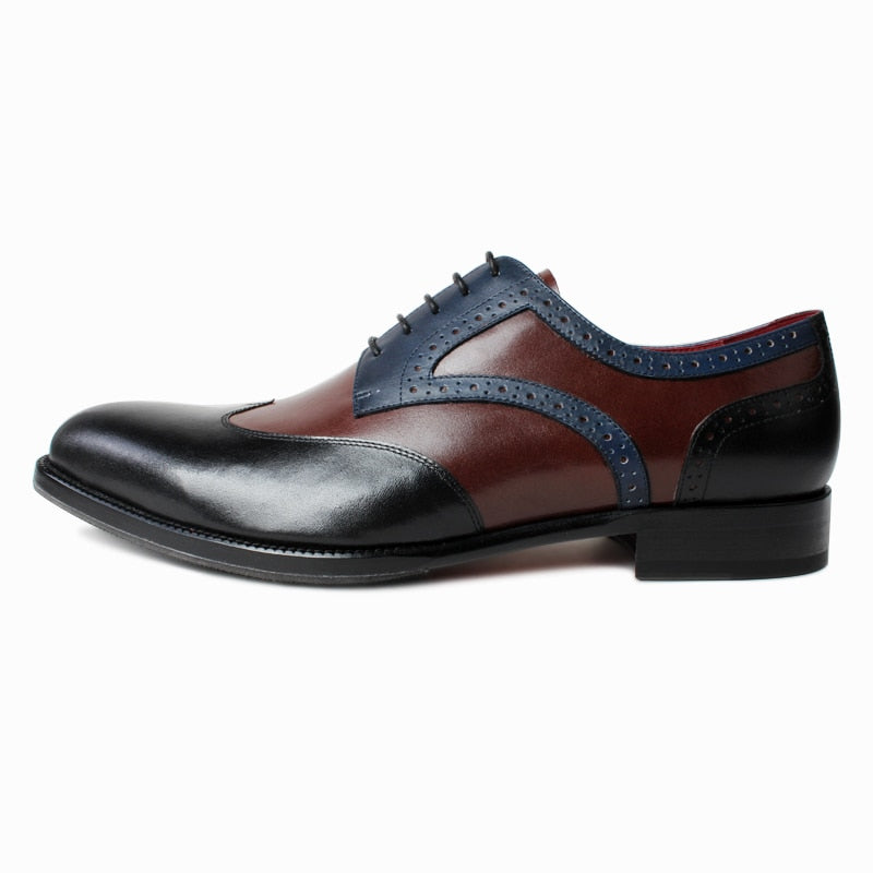Vikeduo 2020 new autumn and winter men's leather kangaroo shoes bronze wedding dress office men's shoes