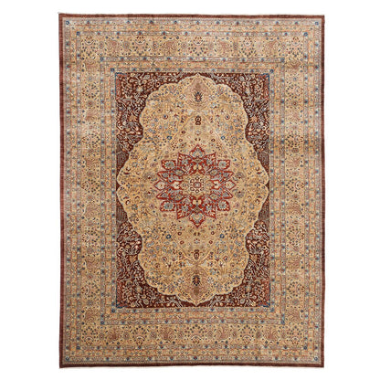 Vision Taste Afghanistan Luxurious Villa Court Model House Manual Tie Wool Carpet Luxury House