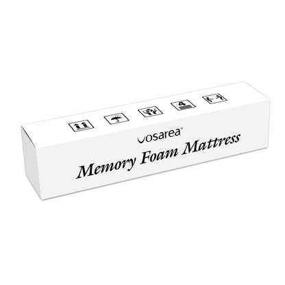 Vosarea 90 x 190 Gel Particle Memory Foam Mattress High Density Foam Bed Sleeping Cushion Mattress UK Single