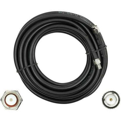 Wilson Electronics 955815 RG58U SMA-Male to SMA-Female Low-Loss Foam Coaxial Extension Cable (15ft)